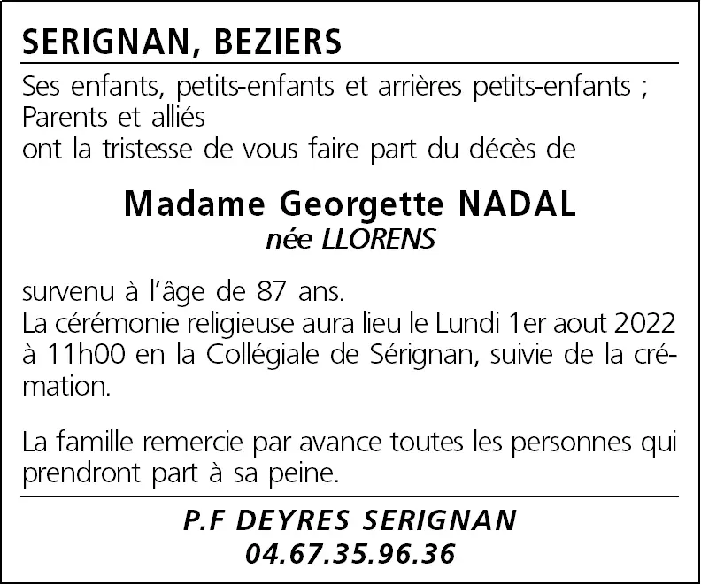 avis de décès