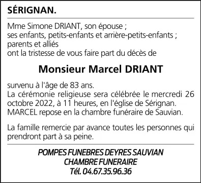 M. Marcel DRIANT