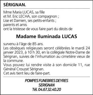 Mme Iluminada LUCAS