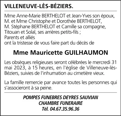 Mme Mauricette GUILHAUMON