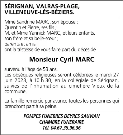 M. Cyril MARC