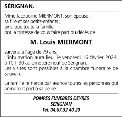 M. Louis MIERMONT