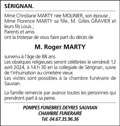 M. Roger MARTY