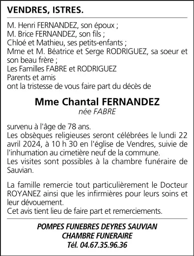 Mme Chantal FERNANDEZ