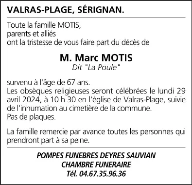 M. Marc MOTIS