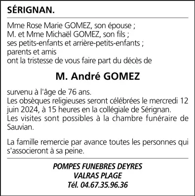 M. André GOMEZ