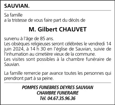 M. Gilbert CHAUVET