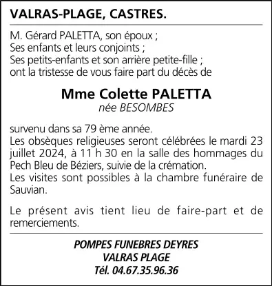 Mme Colette PALETTA