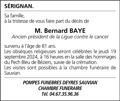 M. Bernard BAYE
