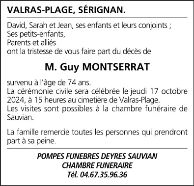 M. Guy MONTSERRAT