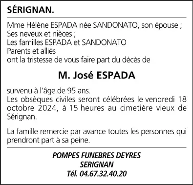 M. José ESPADA
