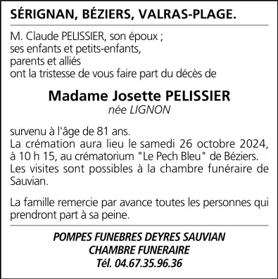 Mme Josette PELISSIER