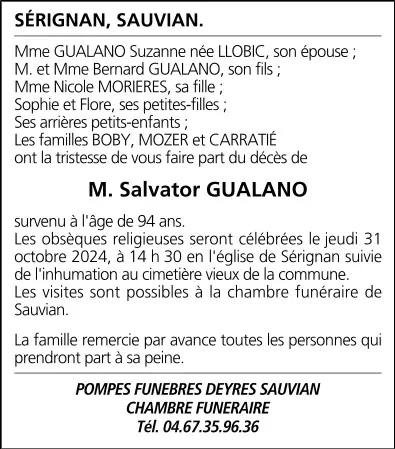 M. Salvator GUALANO