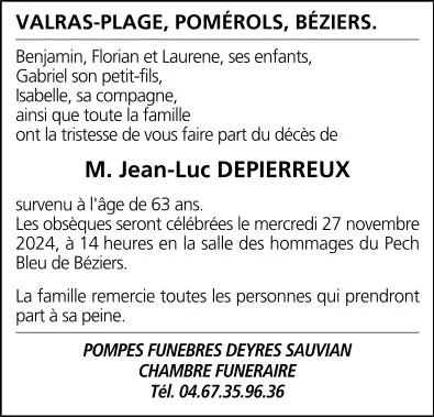 M. Jean-Luc DEPIERREUX