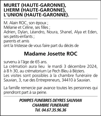 Mme Josette ROC