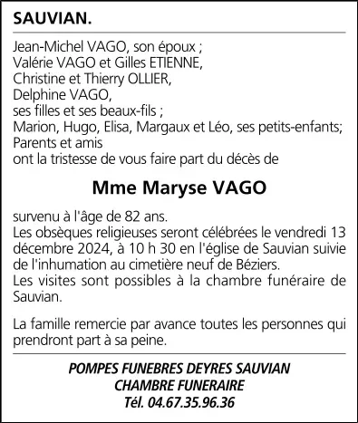Mme Maryse VAGO