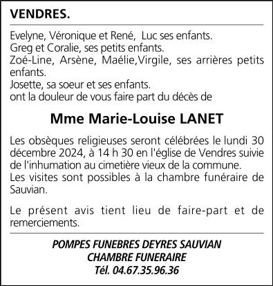 Mme Marie-Louise LANET