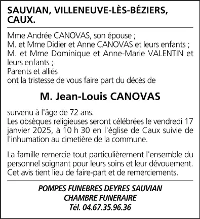 M. Jean-Louis CANOVAS