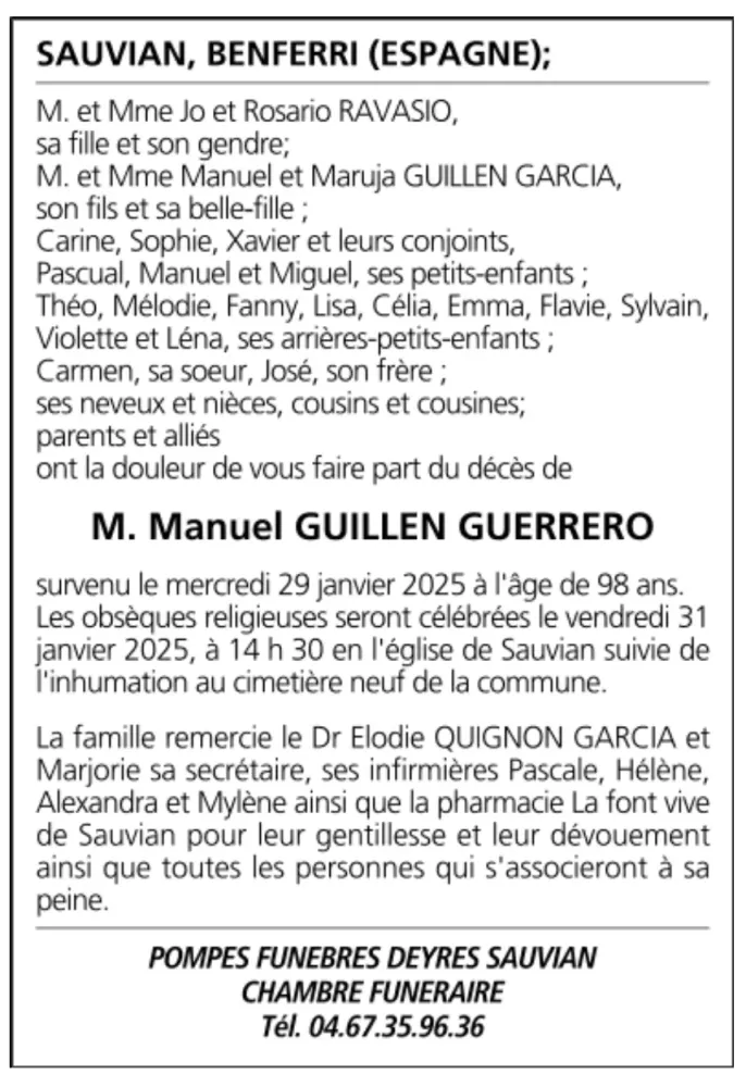 M. Manuel GUILLEN