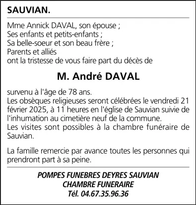 M. André DAVAL