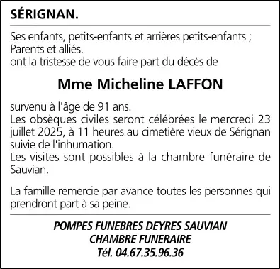 Mme Micheline LAFFON