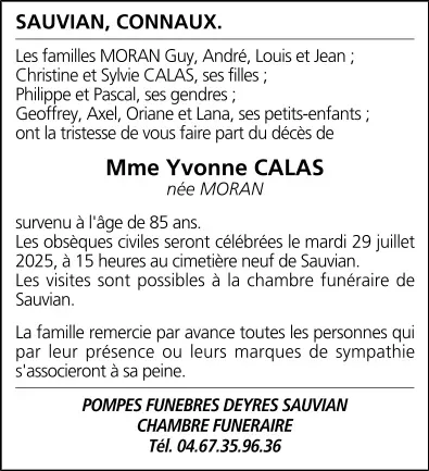 Mme Yvonne CALAS
